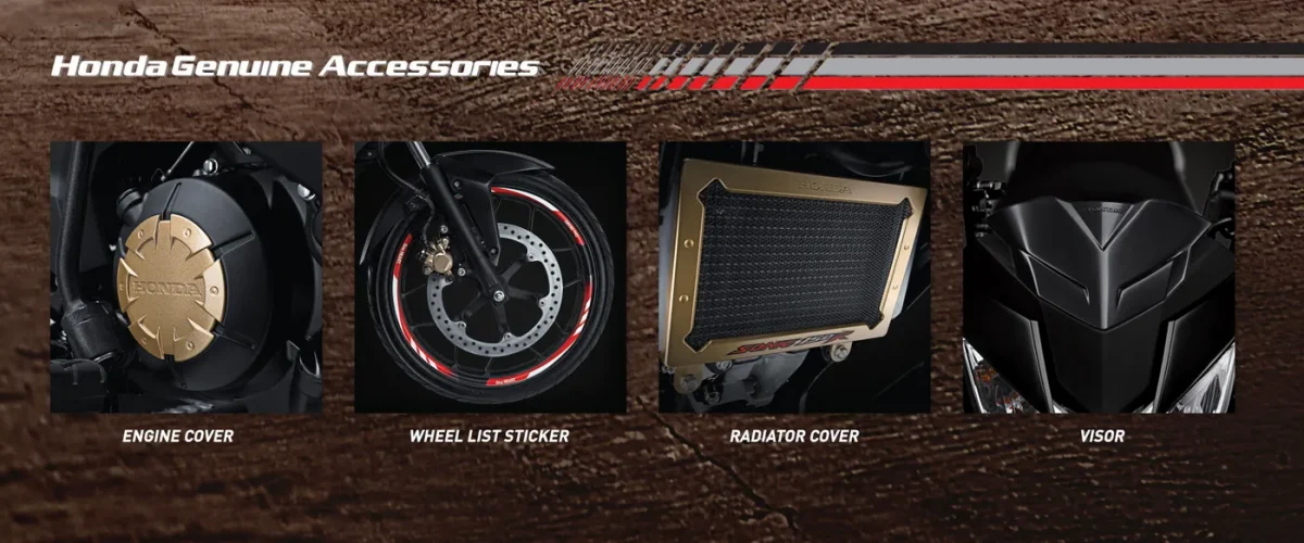 aksesoris dan apparel sonic 150r